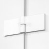 NEW TRENDY Drzwi prysznicowe wnękowe AVEXA WHITE 130x200 EXK-2697/2698